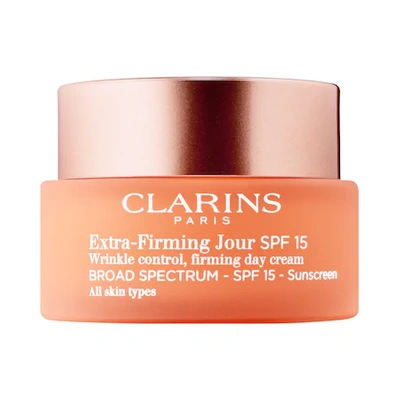 Shop Clarins Extra-firming & Smoothing Day Moisturizer With Spf 15 1.7 oz/ 50 ml