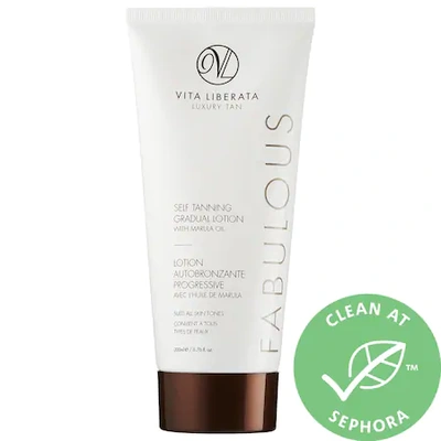 Shop Vita Liberata Fabulous Self Tanning Gradual Lotion With Marula Oil 6.67 oz/ 200 ml