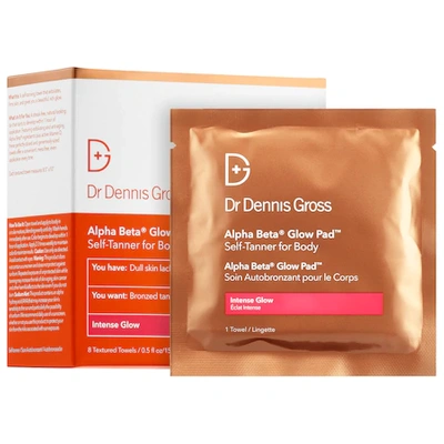 Shop Dr Dennis Gross Skincare Alpha Beta® Glow Pad&trade; For Body With Active Vitamin D 8 Towelettes