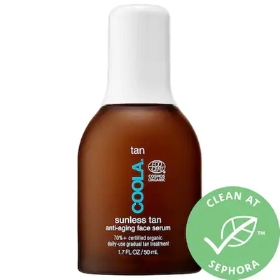 Shop Coola Sunless Tan Anti-aging Self-tanner Face Serum With Hyaluronic Acid 1.7 oz / 50 ml