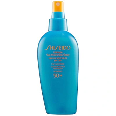 Shop Shiseido Ultimate Sun Protection Spray Broad Spectrum Spf 50+ For Face/body 5 oz/ 148 ml