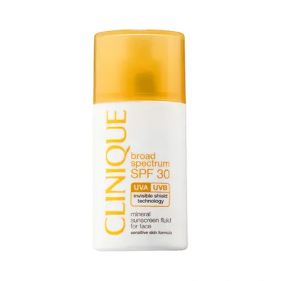 Shop Clinique Broad Spectrum Spf 30 Mineral Sunscreen Fluid For Face 1 oz