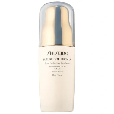 Shop Shiseido Future Solution Lx Total Protective Emulsion Broad Spectrum Spf 20 Sunscreen 2.5 oz/ 75 ml