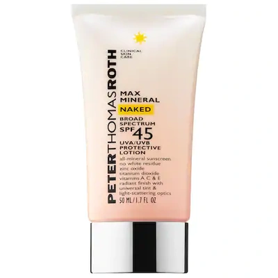 Shop Peter Thomas Roth Max Mineral Naked Broad Spectrum Spf 45 Uva/uvb Protective Lotion 1.7 oz/ 50 ml