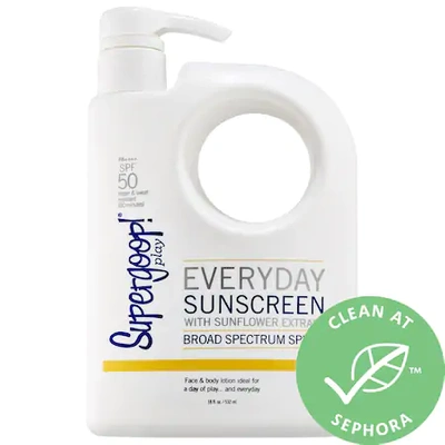 Shop Supergoop ! Everyday Sunscreen For Face & Body Broad Spectrum Spf 50 Pa ++++ 18 oz/ 532ml