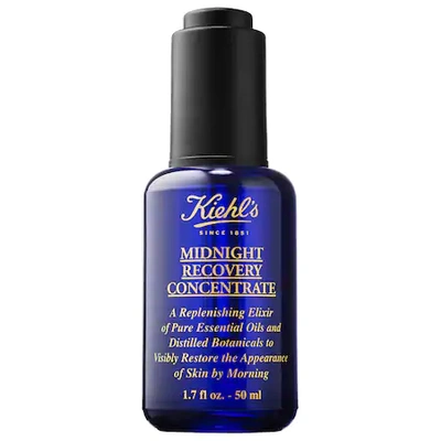 Shop Kiehl's Since 1851 Midnight Recovery Concentrate Moisturizing Face Oil 1.7 oz/ 50 ml