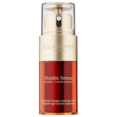 Shop Clarins Double Serum Firming & Smoothing Anti-aging Concentrate 1 oz/ 30 ml