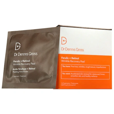 Shop Dr Dennis Gross Skincare Ferulic + Retinol Wrinkle Recovery Peel 16 Treatments