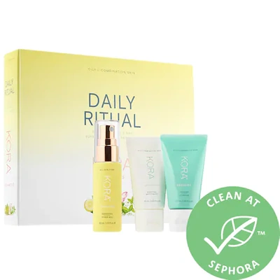 Shop Kora Organics Daily Ritual Kit For Oily/combination Skin