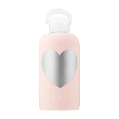 Shop Bkr Silver Tutu Heart Glass Water Bottle Little - 16 oz/ 500 ml 16 oz/ 500 ml