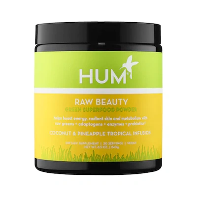 Shop Hum Nutrition Raw Beauty Skin & Energy Green Superfood Powder Tropical 8.5 oz/ 240 G