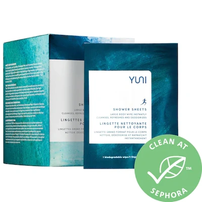 Shop Yuni Shower Sheets Large Body Wipes 12 Wipes