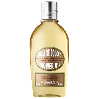 Shop L'occitane Cleansing And Softening Refillable Shower Oil With Almond Oil 8.4 oz/ 250 ml
