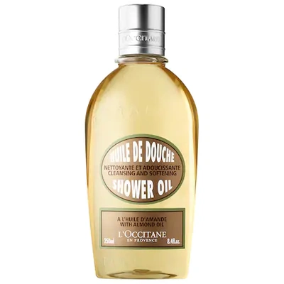 L'occitane Cleansing And Softening Refillable Shower Oil With Almond Oil 8.4 oz/ 250 ml