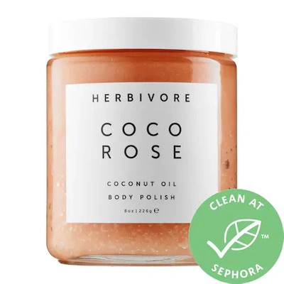 Shop Herbivore Coco Rose Exfoliating Body Scrub 8 oz/ 237 ml