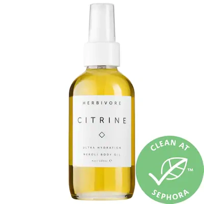 Shop Herbivore Citrine Glowing Hydration Body Oil 4 oz/ 118 ml