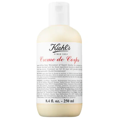 Shop Kiehl's Since 1851 Crème De Corps Refillable Hydrating Body Lotion With Squalane 8.4 oz/ 250 ml