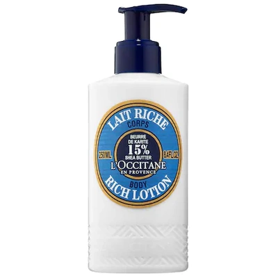 Shop L'occitane Shea Butter Rich Body Lotion 8.4 oz/ 250 ml