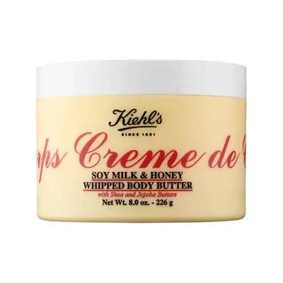 Shop Kiehl's Since 1851 Creme De Corps Soy Milk & Honey Whipped Body Butter 8 oz/ 226 G