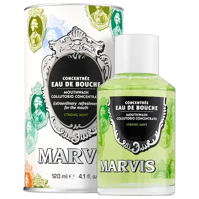 Shop Marvis Strong Mint Mouthwash Concentrate 4.1 oz/ 120 ml