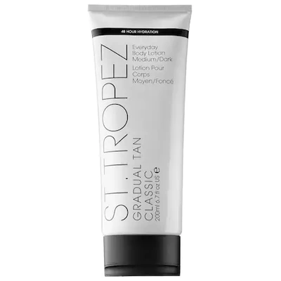 Shop St. Tropez Tanning Essentials Gradual Tan Classic Everyday Body Lotion Medium/dark 6.7 oz/ 198 ml