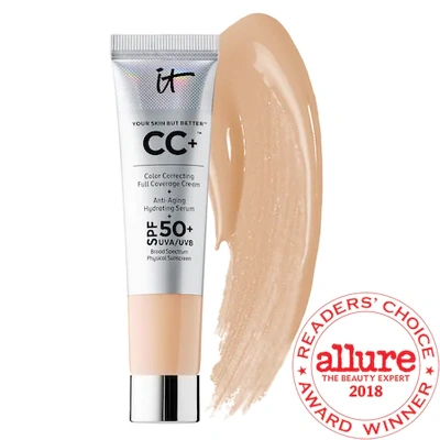 Shop It Cosmetics Mini Cc+ Cream Full Coverage Color Correcting Foundation With Spf 50+ Light 0.4 oz/ 12 ml