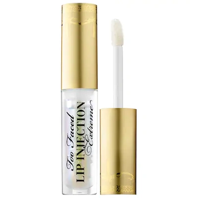 Shop Too Faced Mini Lip Injection Extreme Hydrating Lip Plumper Original Clear 0.10 oz/ 2.8 G