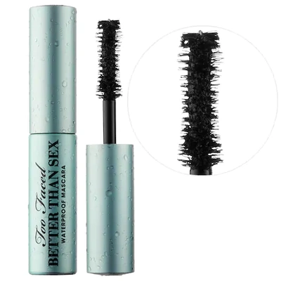 Shop Too Faced Mini Better Than Sex Waterproof Mascara Mini Size Black - 0.17 oz/ 5 ml