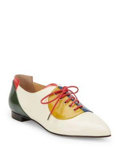 Shop Charlotte Olympia Modern Leather Brogues In Multi