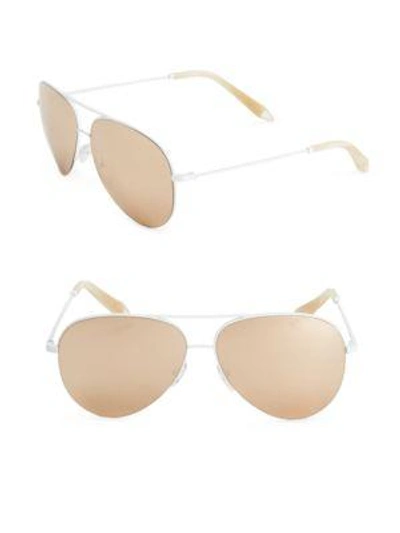 Shop Victoria Beckham Gradient Aviator Sunglasses 60mm In White