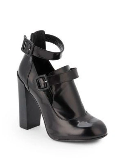 Shop Jill Stuart Lara Double-strap Ankle Boots In Black