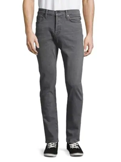 Shop Tom Ford Straight-leg Five-pocket Jeans In Light Grey