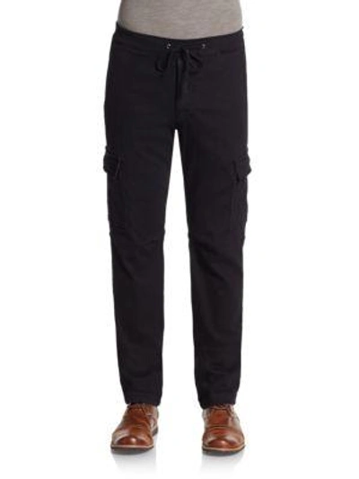 Shop 7 For All Mankind Knit Cargo Pants In Black