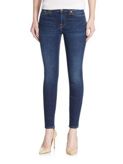 Shop 7 For All Mankind Gwenevere Skinny Ankle Jeans In Ella Blue