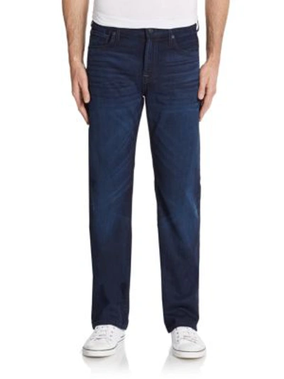 Shop 7 For All Mankind Austyn Relaxed Straight-leg Jeans In Blue