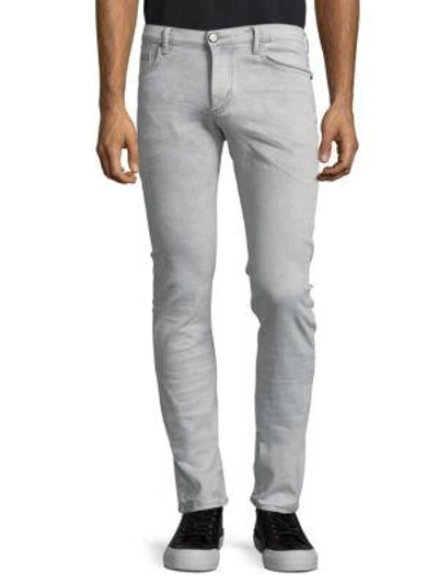 Shop Versace Pantalone Gener Pants In Medium Grey
