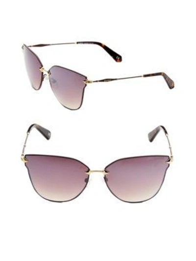 Shop Balmain 64mm Cat Eye Sunglasses In Brown