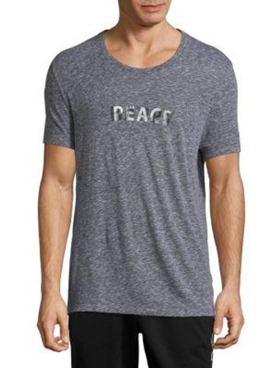 Shop Zadig & Voltaire Peace Crewneck Tee In Gris Chine