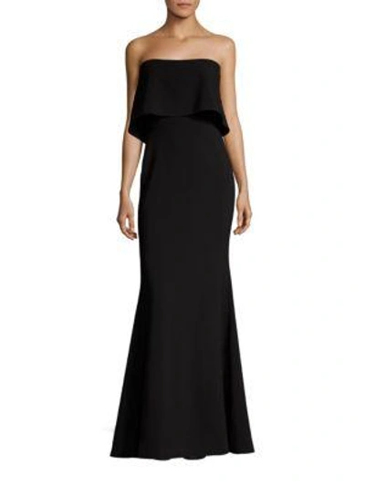 Shop Likely Driggs Strapless Gown In Black