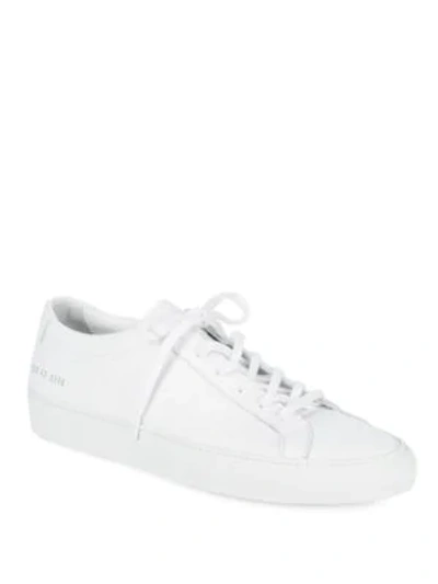 Shop Common Projects Low-top Leather Sneakers In White