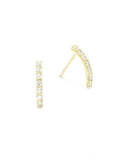 Shop Ila Pheasey Diamond & 14k Yellow Gold Earrings