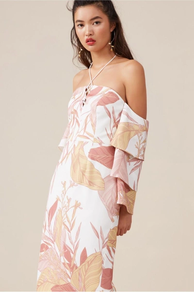 Shop Finders Keepers Bloom Midi Dress In Ivory Floral