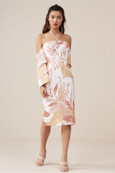 Shop Finders Keepers Bloom Midi Dress In Ivory Floral