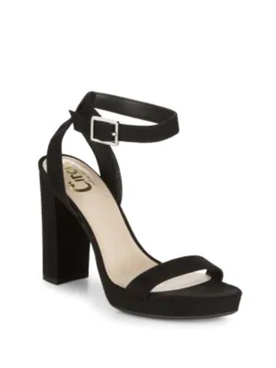 Shop Circus By Sam Edelman Annettee Faux Suede Sandals In Black