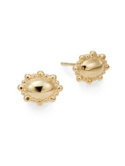 Shop Anzie Dew Drop 14k Yellow Gold Stud Earrings