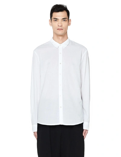 Shop James Perse Cotton Shirt In White
