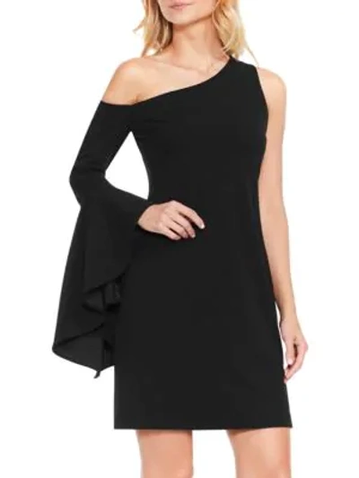 Shop Vince Camuto One-shoulder Sheath Dress In Black