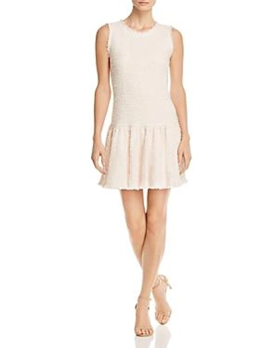 Shop Rebecca Taylor Sleeveless Multi Tweed Dress In Powder Pink Combo