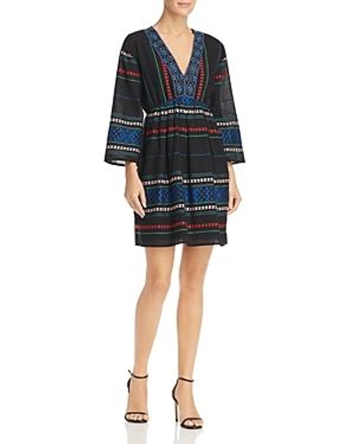 Shop Joie Shada Embroidered Dress In Caviar