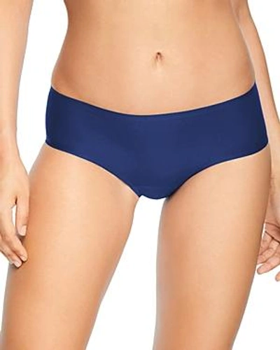 Shop Chantelle Soft Stretch One-size Seamless Hipster In Indigo Blue